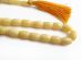 Barrel Shape White Amber Islamic Rosary