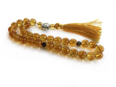 Gold Amber Worry Beads