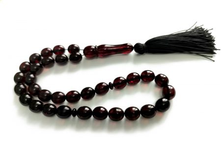 Dark Cherry Amber Beads: Grapes