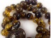 Stretchy Bracelet With Half Polished Amber Beads