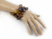 Stretchy Bracelet With Half Polished Amber Beads