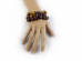 Stretchy Bracelet With Half Polished Amber Beads