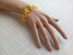 Stretchy Bracelet With Lemon Amber Plates