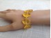 Stretchy Bracelet With Lemon Amber Plates