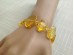 Stretchy Bracelet With Lemon Amber Plates