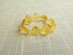 Stretchy Bracelet With Lemon Amber Plates