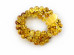 Triple Stretchy Bracelet With Amber Beads: 10mm