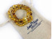 Triple Stretchy Bracelet With Amber Beads: 7mm