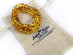 Triple Stretchy Bracelet With Amber Beads: 8mm