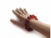 Cherry Amber Bead Bracelet 15mm