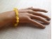 Stretchy Bracelet With Small Amber Beads
