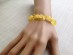 Stretchy Bracelet With Small Amber Beads