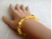 Stretchy Bracelet With Small Amber Beads