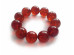 Cherry Amber Bead Bracelet: 19mm