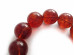 Cherry Amber Bead Bracelet: 19mm