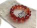 Bracelet With Cherry Amber Beads: 13mm