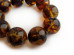 Multicolored Amber Bracelet With Metal Flowers:  22.5mm