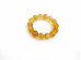 Stretchy Bracelet With Lemon Amber Beads: 14.5mm