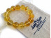 Stretchy Bracelet With Lemon Amber Beads: 14.5mm