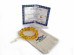 Stretchy Bracelet With Lemon Amber Beads: 14.5mm