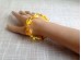 Stretchy Bracelet With Yellow Amber Beads