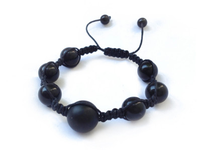 Bracelet With Black Amber 