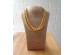 Long Wrap Necklace With Pressed White Amber Beads