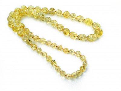 Amber Necklace: Color "Citrine"