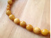 Necklace With  Amber Beads: Antique Color