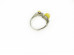 Adjustable Size Ring With Yellow Amber Beads