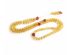 Adjustable Zen Mala With 108 Yellow Amber Beads: 7mm