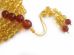 Adjustable Zen Mala With 108 Yellow Amber Beads: 7mm