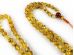 Adjustable Zen Mala With 108 Green Amber Beads: (3 sections) 7mm