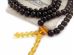 Tibetan Buddhist Mala With 108 Black Amber Beads