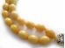 White Pressed Amber Christian Rosary