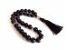 Black Amber Christian Rosary: 13mm