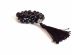 Black Amber Christian Rosary: 13mm