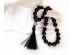 Black Amber Christian Rosary: 13mm