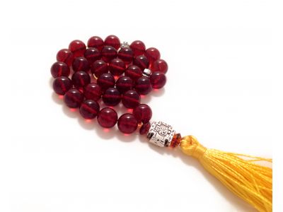 Cherry Amber Christian Rosary
