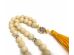 White Amber Christian Rosary