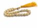 White Amber Christian Rosary
