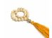 White Amber Christian Rosary