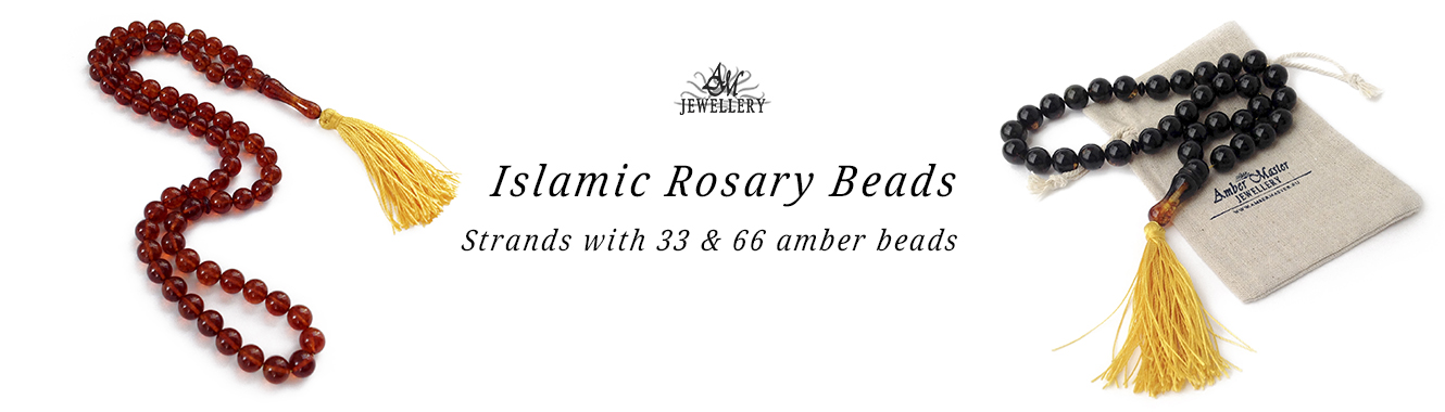 Islamic amber rosary 